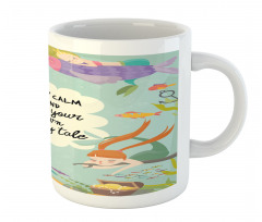 Calligraphy Mermaids Mug