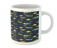 Fish Swimming Bubbles Mug