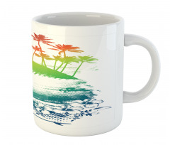 Grunge Summer Scenery Mug