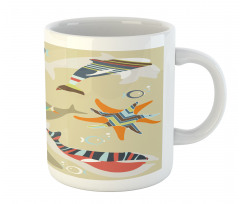 Starfish Dolphin Seal Bubble Mug