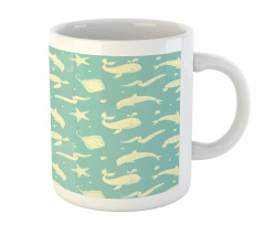 Soft Dolphin Turtle Starfish Mug