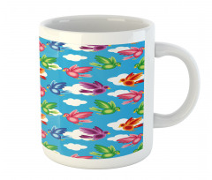 Flying Birds Clouds Spirit Mug