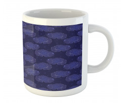 Zentangle Clouds Stars Graphic Mug