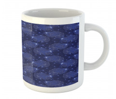 Stripes Zentangle Clouds Mug