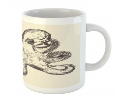 Retro Sea Animal Sketch Mug