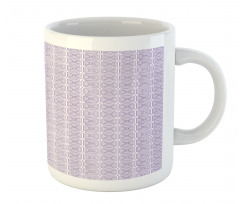 Monotone Striped Triangles Mug