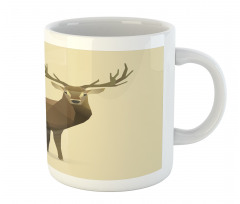 Geometric Deer Elk Graphic Mug