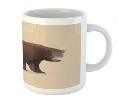 Modern Geometric Bear Art Mug