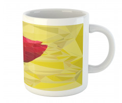 Geometric  Blooming Tulip Mug