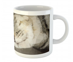 Low Poly Art Cat Portrait Mug