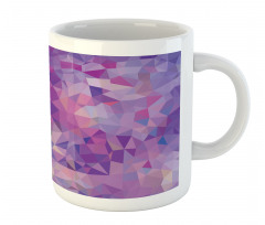 Violet Toned Triangles Mug