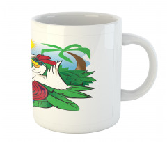 Rooster Exotic Paradise Mug