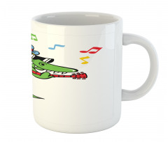 Crocodile Holding Guitar Mug