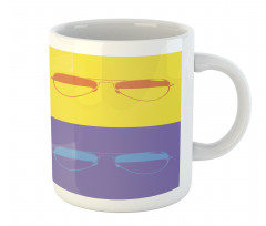 Retro Image Summer Items Mug