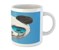 Single Cool Panda Face Mug