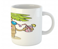 Fun Palm Tree Character Mug