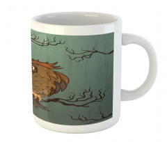 Tired Owl on Oak Tree Mug