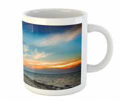 Lighthouse at Sunset Sea Mug