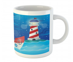 Nursery Ship Lighthouse Mug