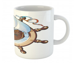 Ships Wheel Sailing Mug