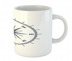 Monochromatic Windrose Art Mug