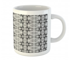 Concentric Shapes Squares Mug