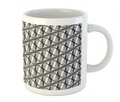 Monotone Greyscale Shapes Mug