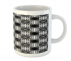 Artwork of Squares Stripes Mug