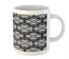 Vintage Flourishes Stripes Mug