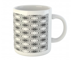 Sun Inspired Motifs Squares Mug