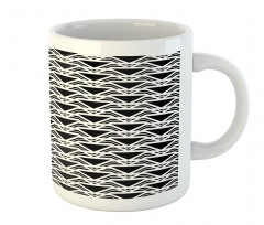 Modern Bars and Triangles Mug