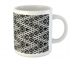 Train Rail Like Squares Mug