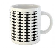 Dark Plus and White Squares Mug