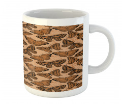 Butterflies Grunge Art Mug