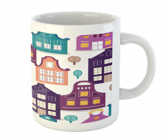 Traditional Houses Trees Mug