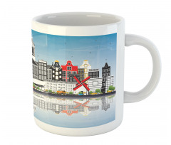 City Skyline Calligraphy Mug