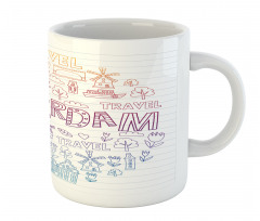 Doodle Style Elements Mug