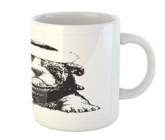 Monochrome Christmas Theme Mug