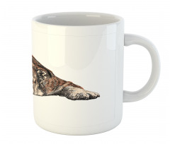 Single Hand Drawn Bulldog Mug