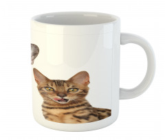 Cat and Dog Shocked Staring Mug