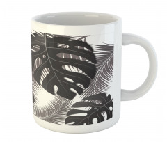 Monstera and Palm Leaves Mug