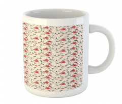 Roses and Leafy Branches Mug