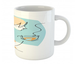 Randomly Scribbled Lady Cup Mug