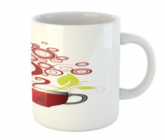 Circles Spirals Leaves Mug