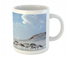 Snowy Day Wild Horse Mug