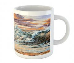 Retro Surreal Horses Mug