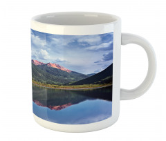 Red Iron Peaks on Lake Mug