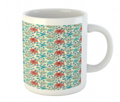 Flowers Folk Motifs Mug