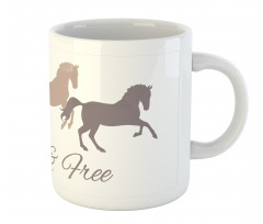 Wild and Free Animal Running Mug