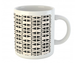 Modern Retro Shapes Art Mug